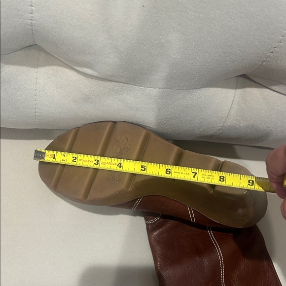 Michael Kors brown leather boots  size 9 as pictured. No size stamp inside - Picture 7 of 8